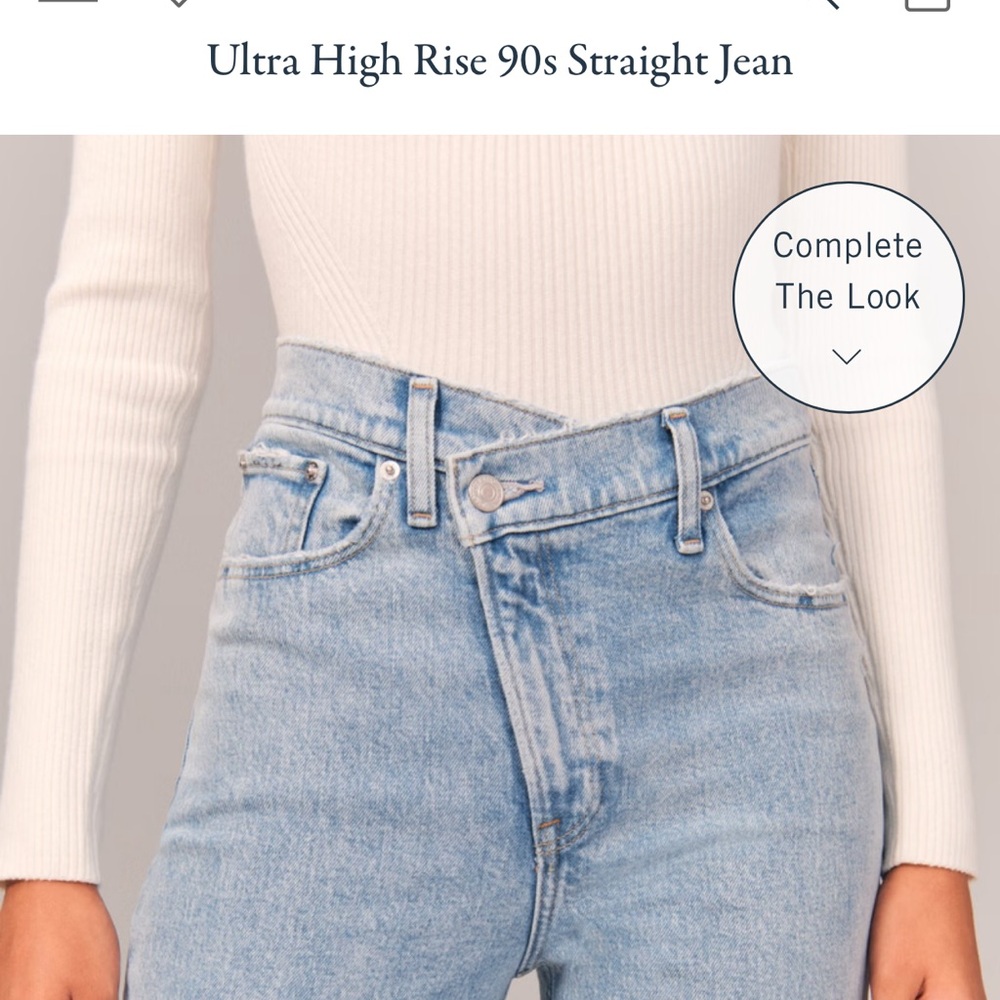 Abercrombie & Fitch Light Blue High Rise Jeans